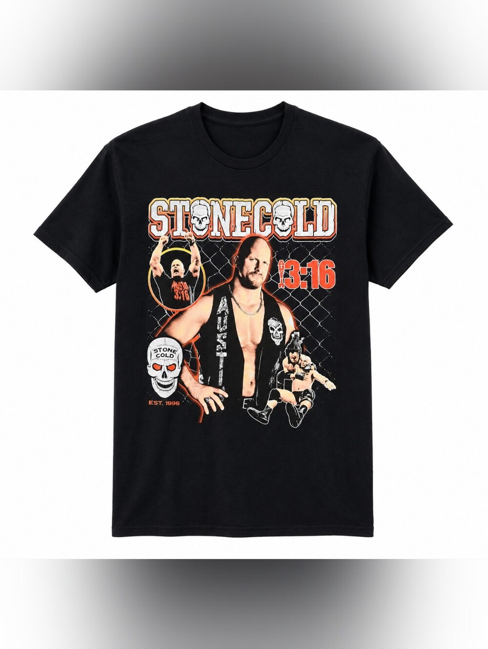 WWE Stone Cold Steve Austin T-Shirt XL 🔥 NEW 🆕 WWF Wrestling Shirt